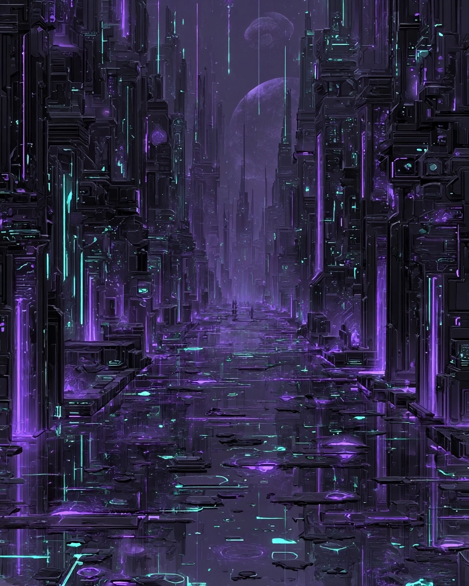 Midjourney SREF 3012 Neon Metropolis — sample image 4