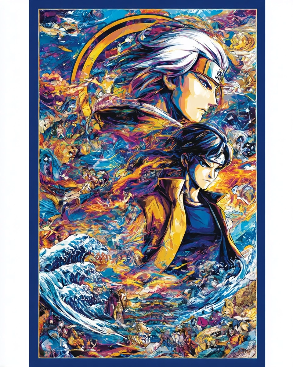 Midjourney SREF 3015 Celestial Guardians — Anime Epic