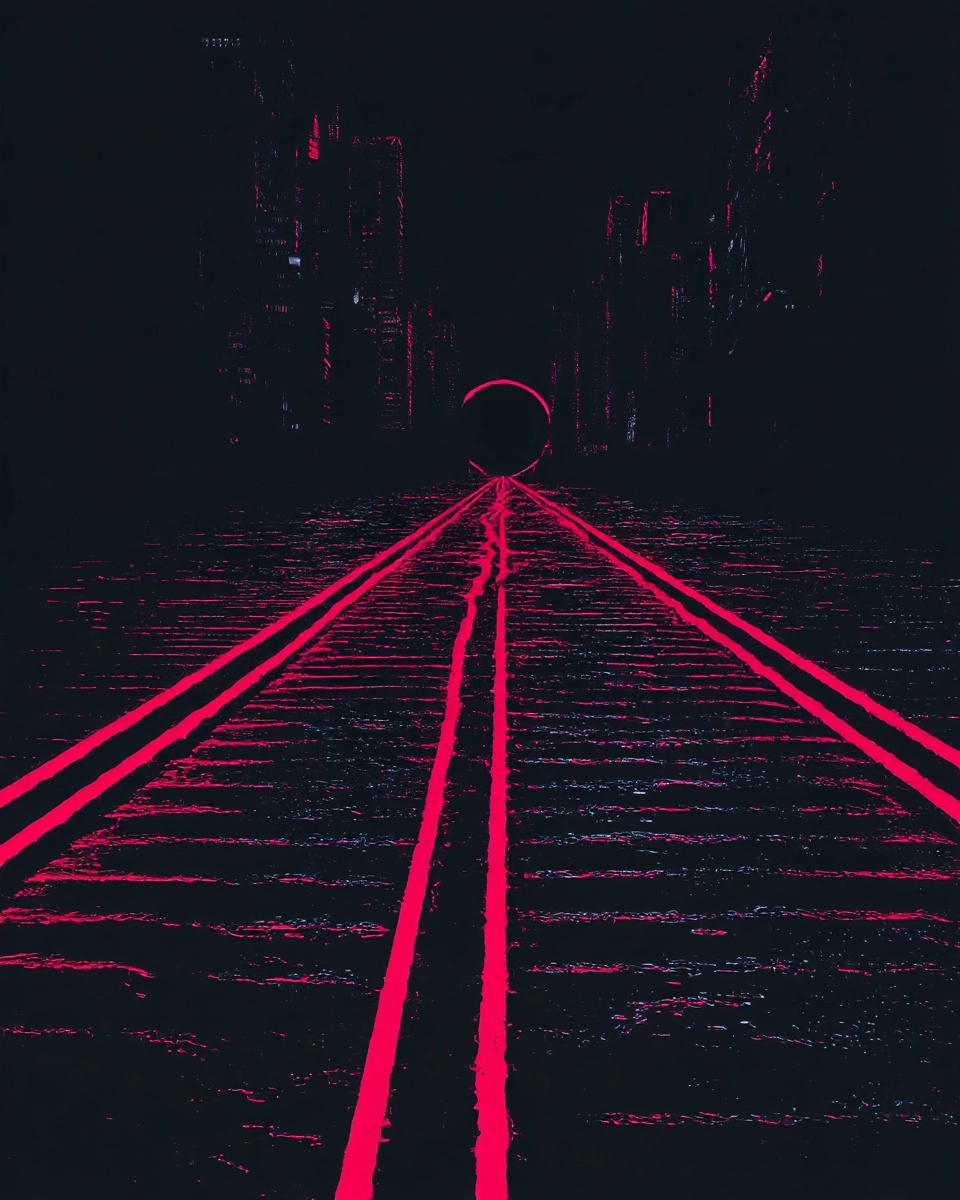 Midjourney SREF 3016 Neon Solitude — sample image 4