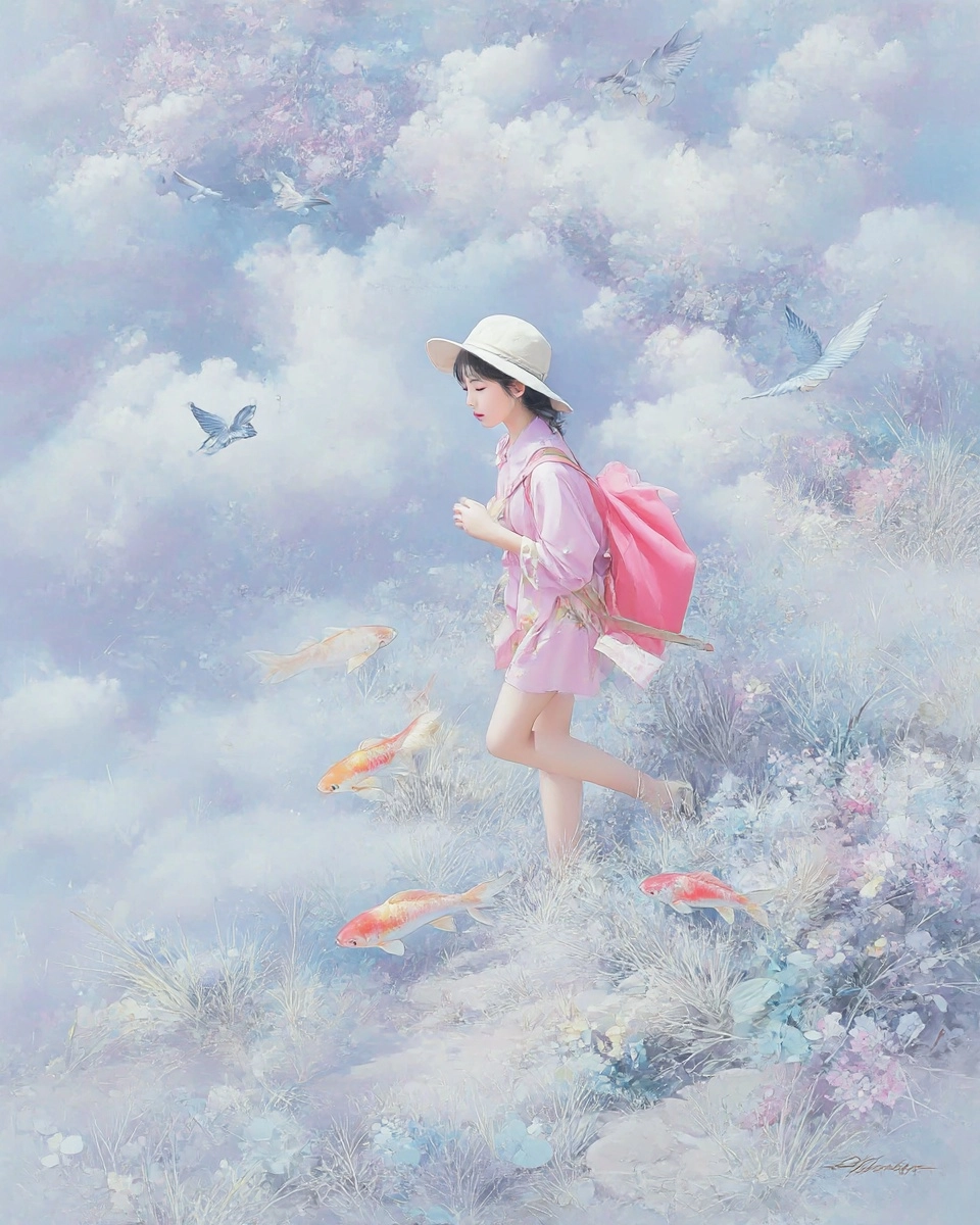 Midjourney SREF 3060 Dreamlike Wanderer — sample image 2