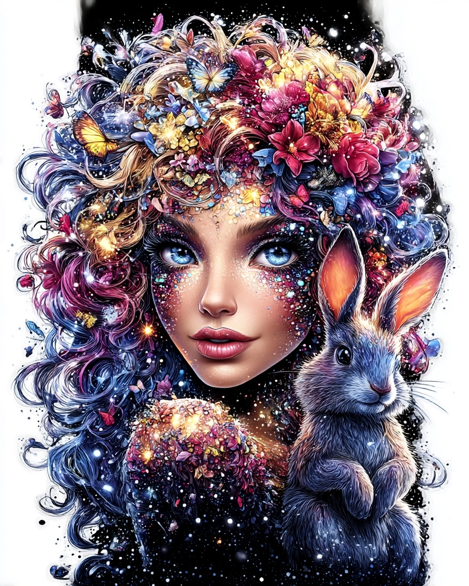 Midjourney SREF 3074 Enchanted Flora Spirit — sample image 2