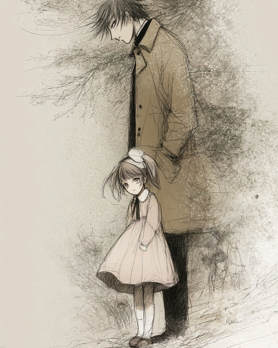 Midjourney SREF 3075 Whispered Solitude — Anime Melancholic