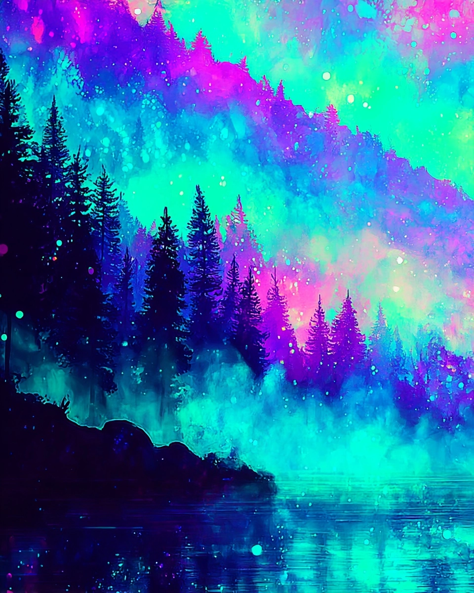 SREF 3077 Neon Dreams