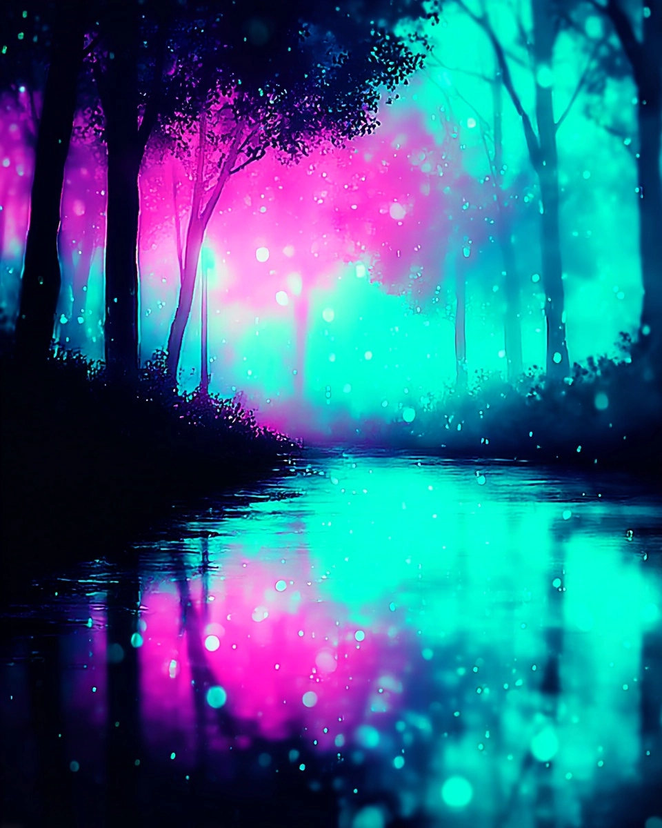 Midjourney SREF 3077 Neon Dreams — sample image 3