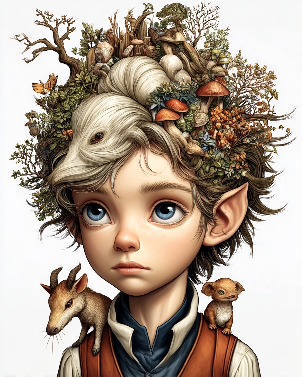 Midjourney SREF 3109 Forest Guardians — Digital Illustration Whimsical