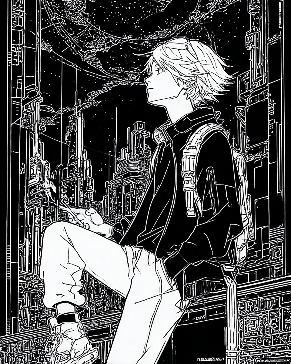 Midjourney SREF 3175 Cyberpunk Sentinel — sample image 3