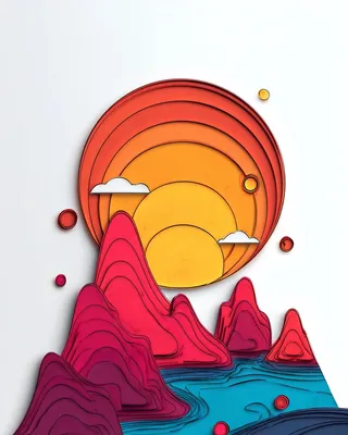 SREF 321 Layered Sunsets