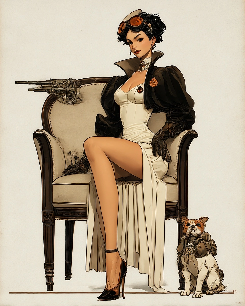 Midjourney SREF 3213 Steampunk Rebellion — sample image 3