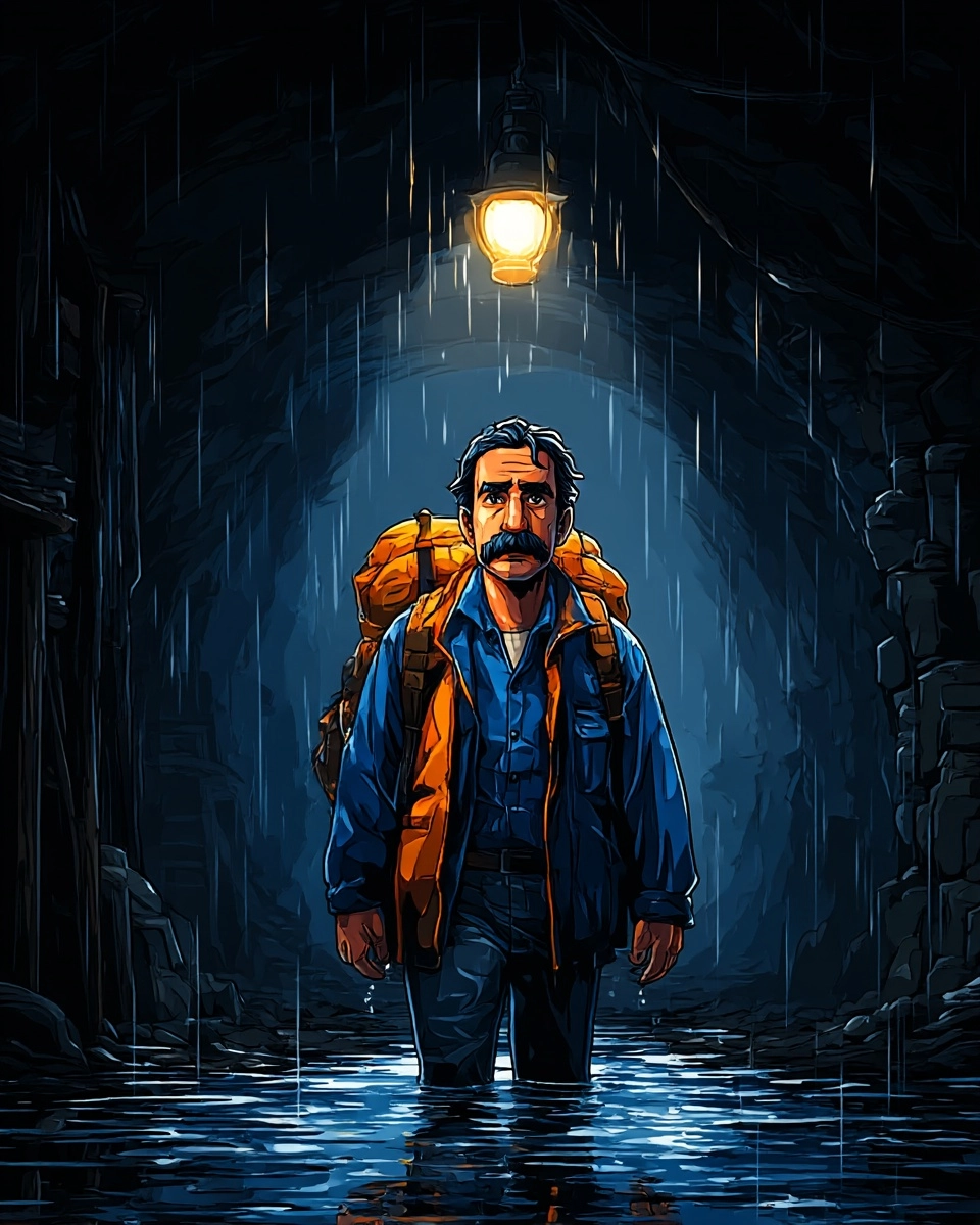 Midjourney SREF 3223 Nocturnal Wanderer — Digital Illustration Mysterious