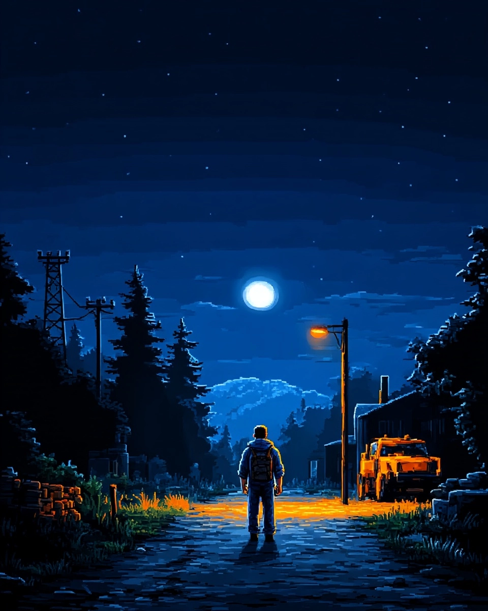 Midjourney SREF 3223 Nocturnal Wanderer — sample image 3