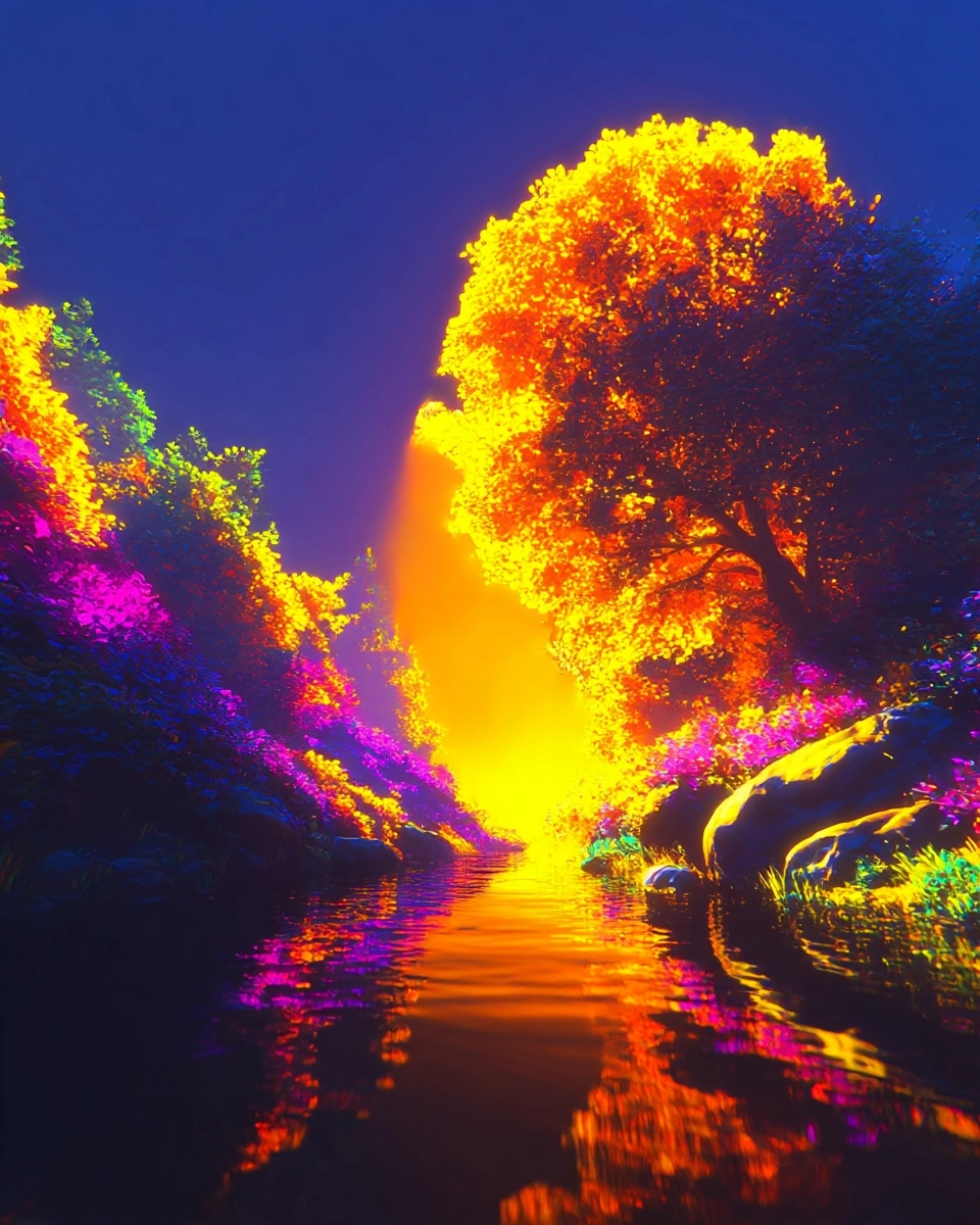 Midjourney SREF 3233 Neon Genesis — sample image 4