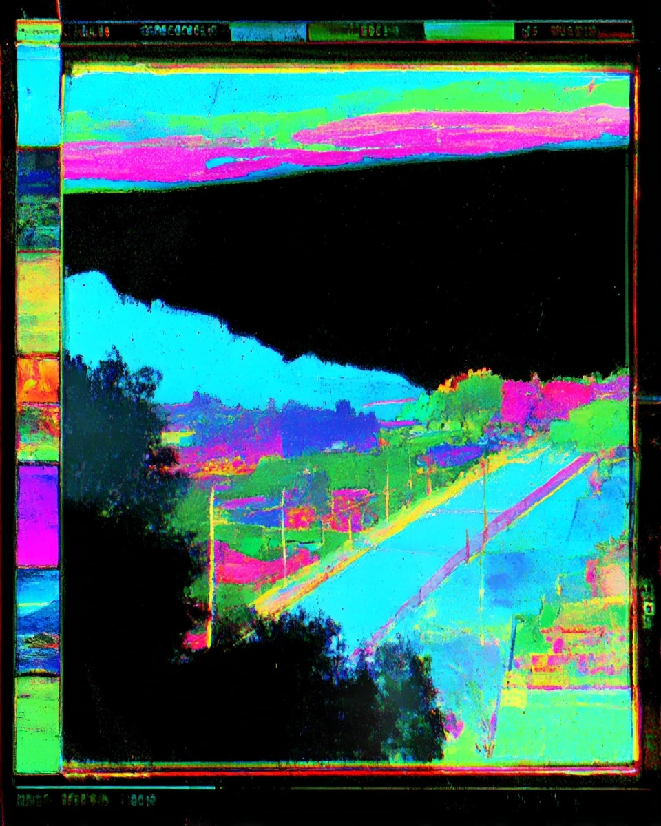 Midjourney SREF 3268 Neon Horizons — sample image 4