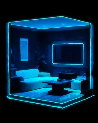 Midjourney SREF 329 Neon Nocturne — sample image 4