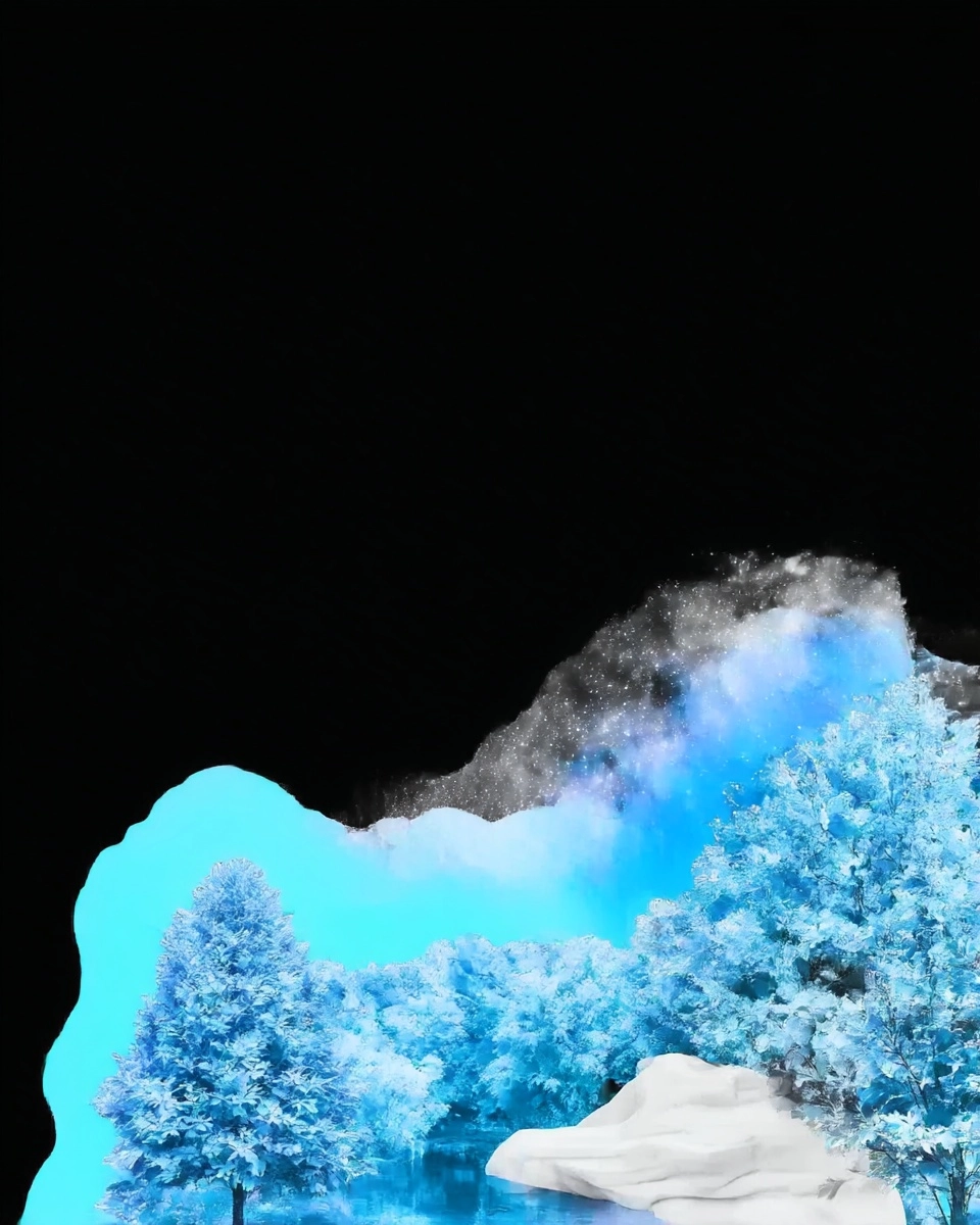 Midjourney SREF 3308 Cyan Dreams — Abstract & Surreal Ethereal