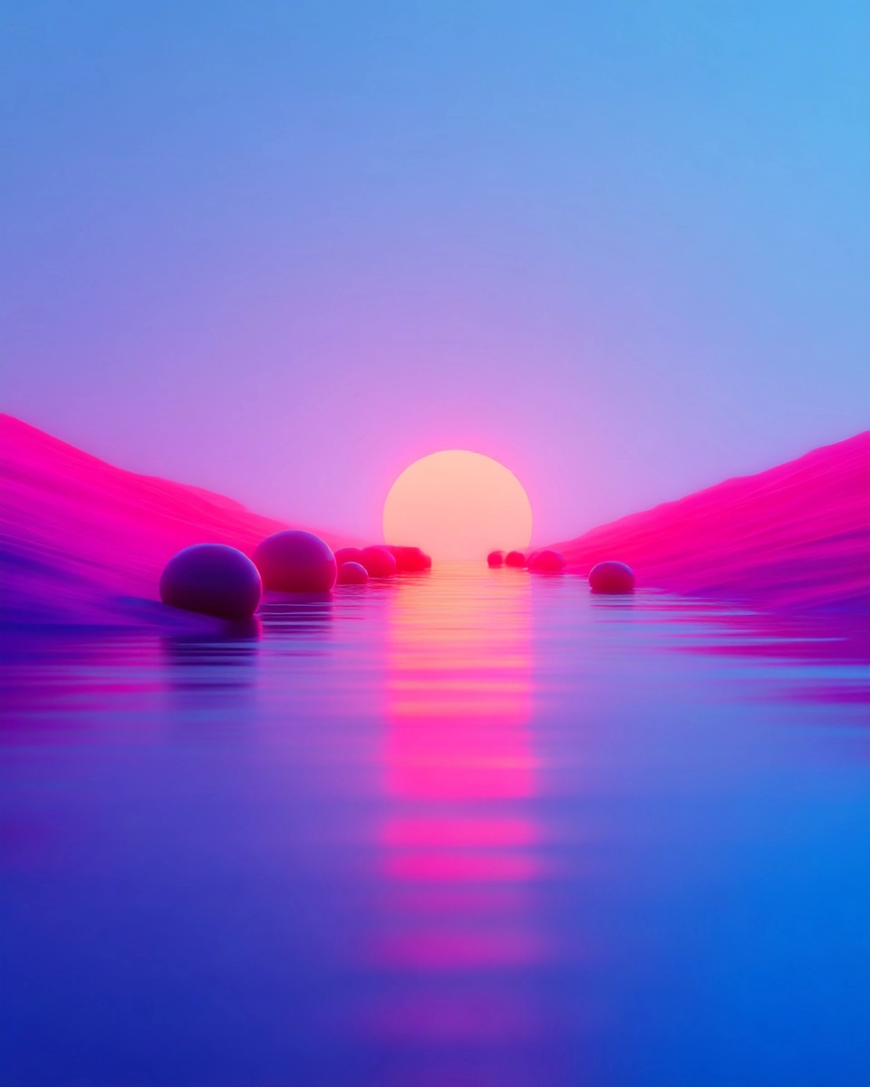 Midjourney SREF 3342 Neon Serenity — sample image 2