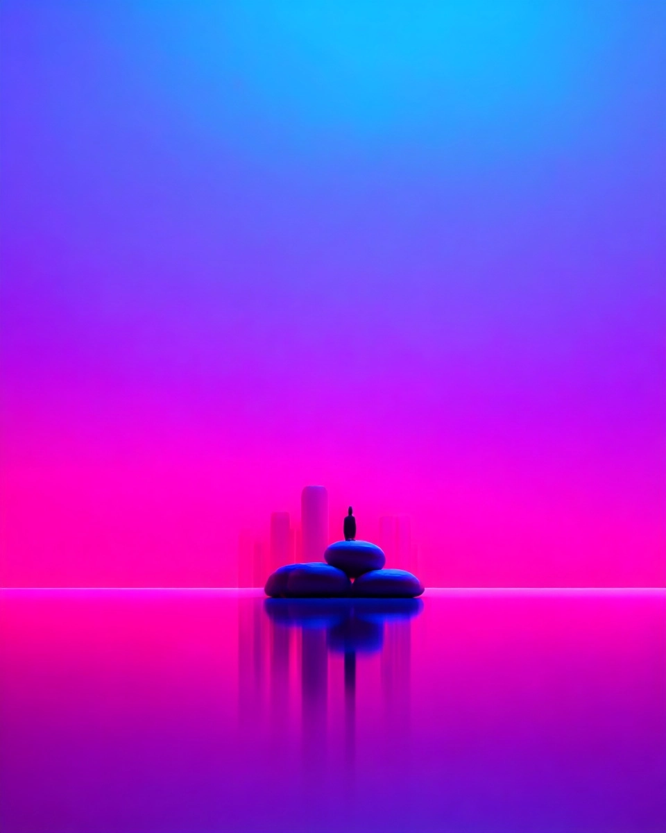 Midjourney SREF 3342 Neon Serenity — sample image 3