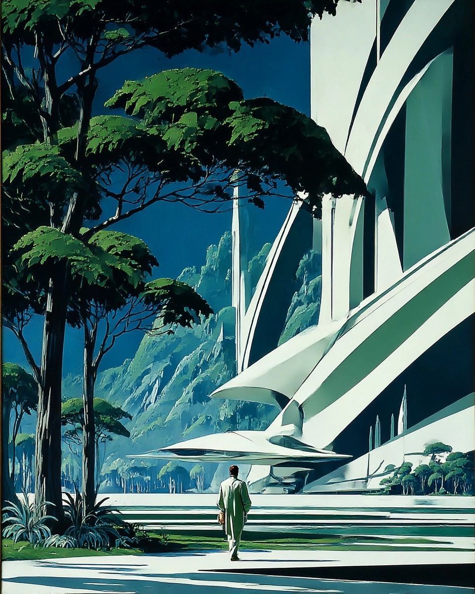 SREF 3354 Futuristic Sanctuary