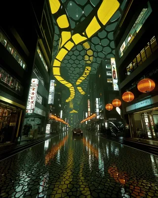 Midjourney SREF 336 Neon Metropolis — sample image 3