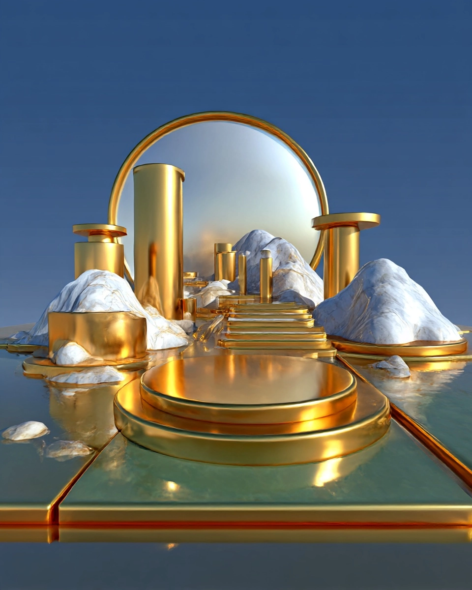 Midjourney SREF 3366 Gilded Dreamscapes — Cinematic & 3D Ethereal