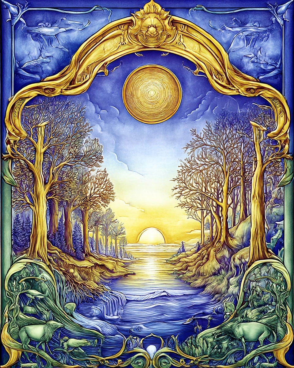 Midjourney SREF 3401 Celestial Arcana — sample image 2