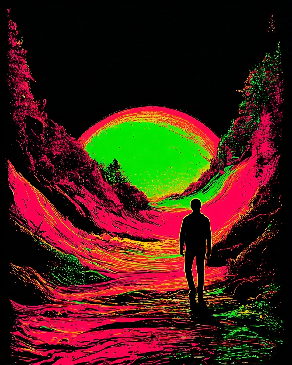 Midjourney SREF 3406 Neon Visions — sample image 3