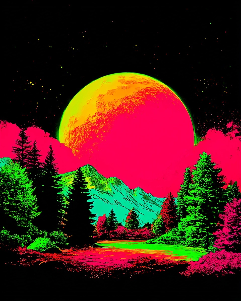 Midjourney SREF 3406 Neon Visions — sample image 4