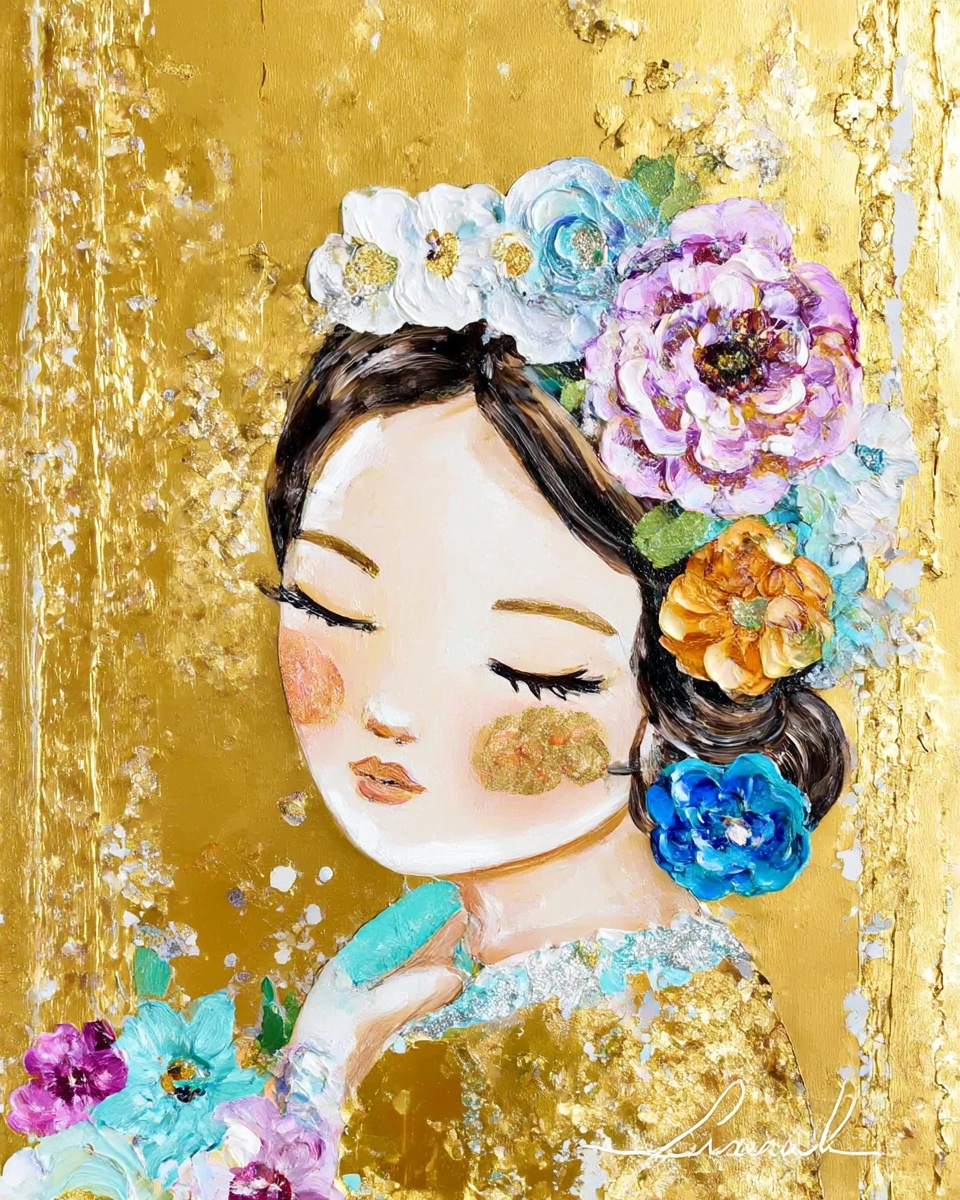 Midjourney SREF 3410 Gilded Reverie — sample image 3