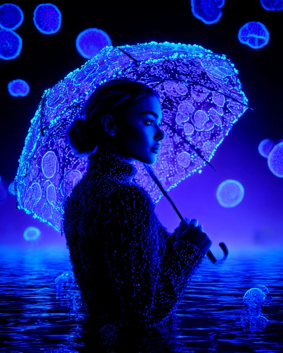 Midjourney SREF 3422 Neon Consciousness — sample image 3