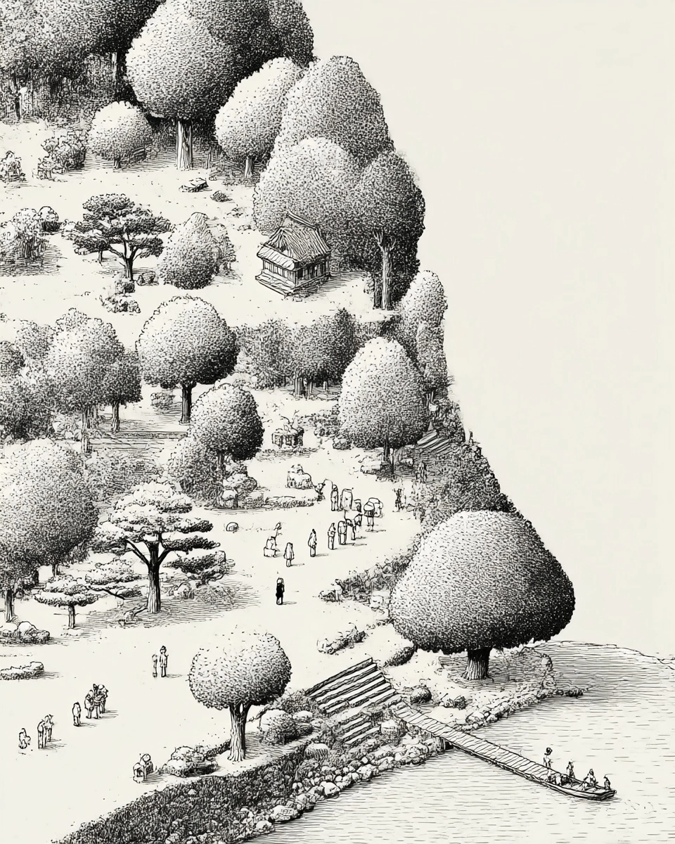 Midjourney SREF 3435 Intricate Worlds — sample image 3