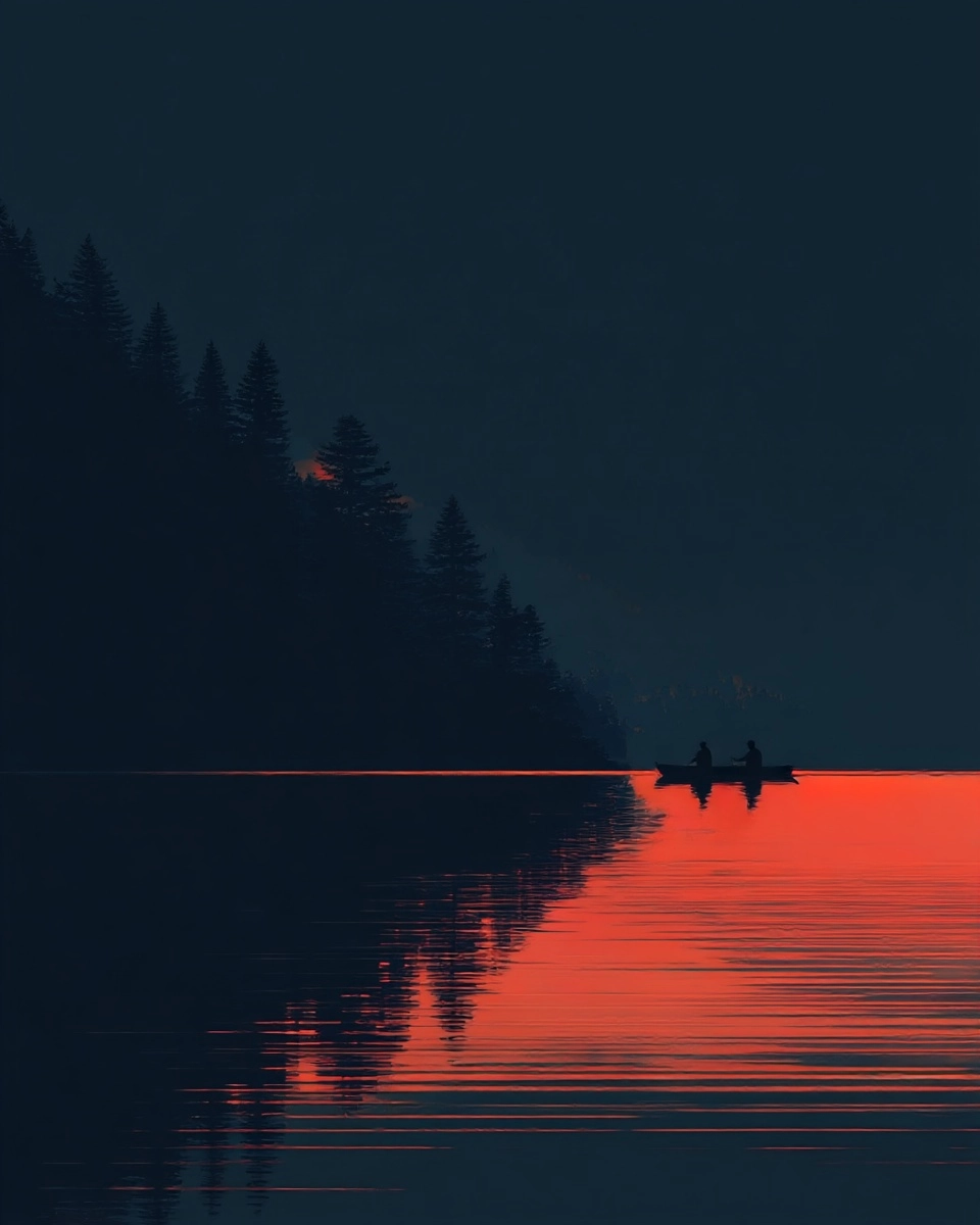 Midjourney SREF 3443 Crimson Dusk — sample image 4