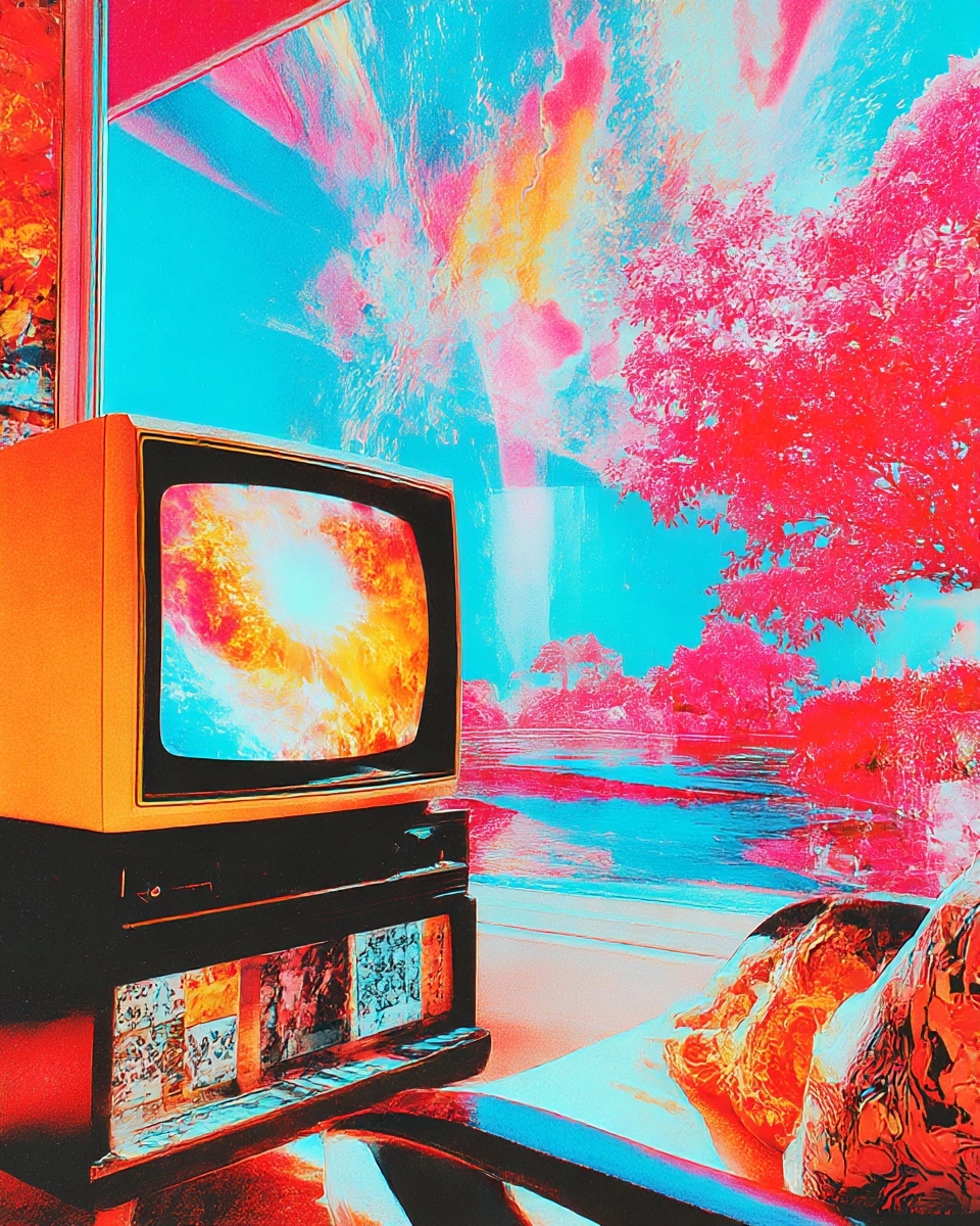 Midjourney SREF 3445 Neon Dreamscape — sample image 2