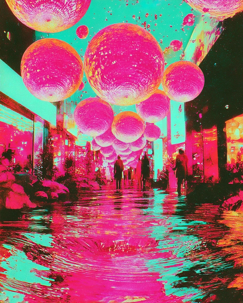 Midjourney SREF 3445 Neon Dreamscape — sample image 3