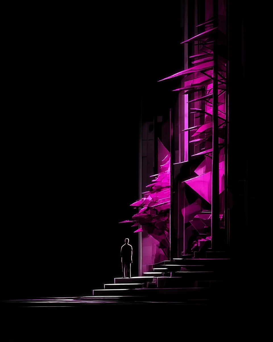Midjourney SREF 3476 Neon Void — Cyberpunk Mysterious