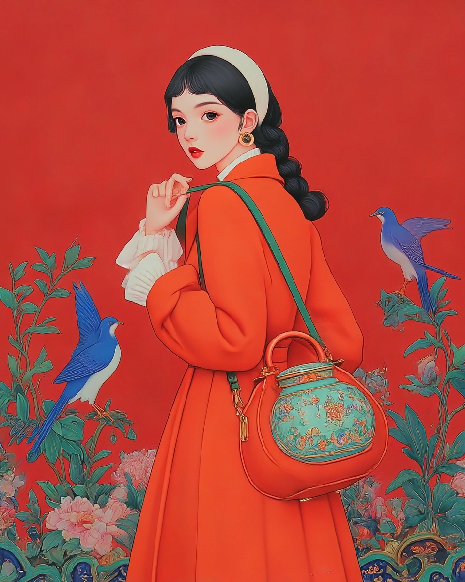 Midjourney SREF 3501 Crimson Garden Elegance — sample image 3