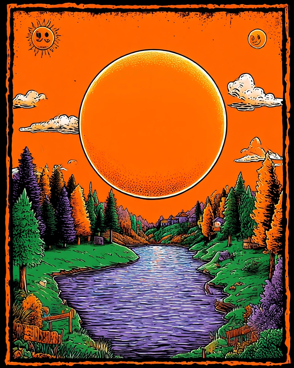 Midjourney SREF 3512 Sunset Wanderer — sample image 4