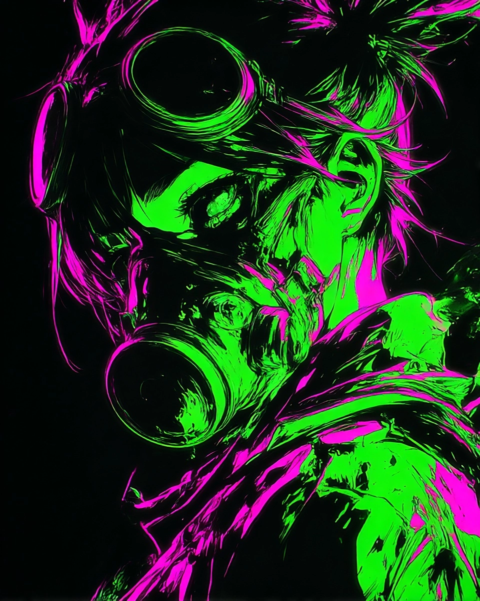 Midjourney SREF 3514 Neon Chaos — Cyberpunk Chaotic