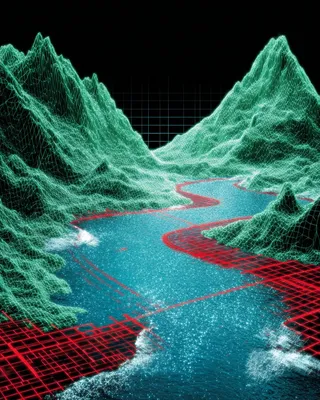 Midjourney SREF 355 Digital Frontier — sample image 4