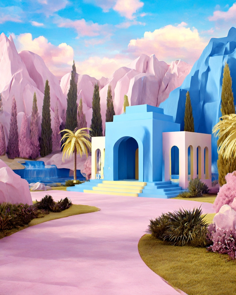 Midjourney SREF 3570 Chromatic Paradise — sample image 2