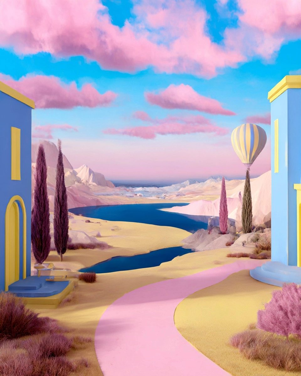 Midjourney SREF 3570 Chromatic Paradise — sample image 3