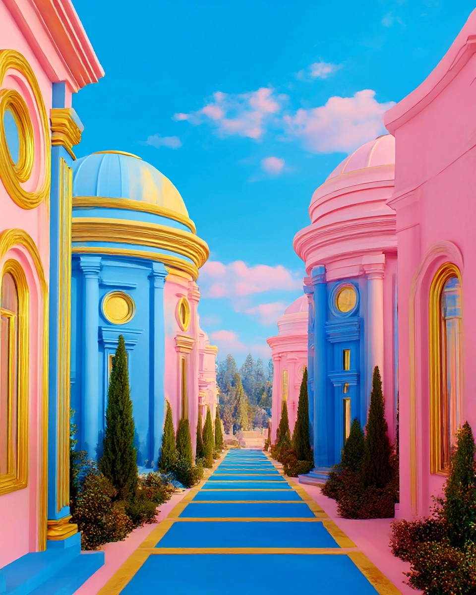 Midjourney SREF 3570 Chromatic Paradise — sample image 4