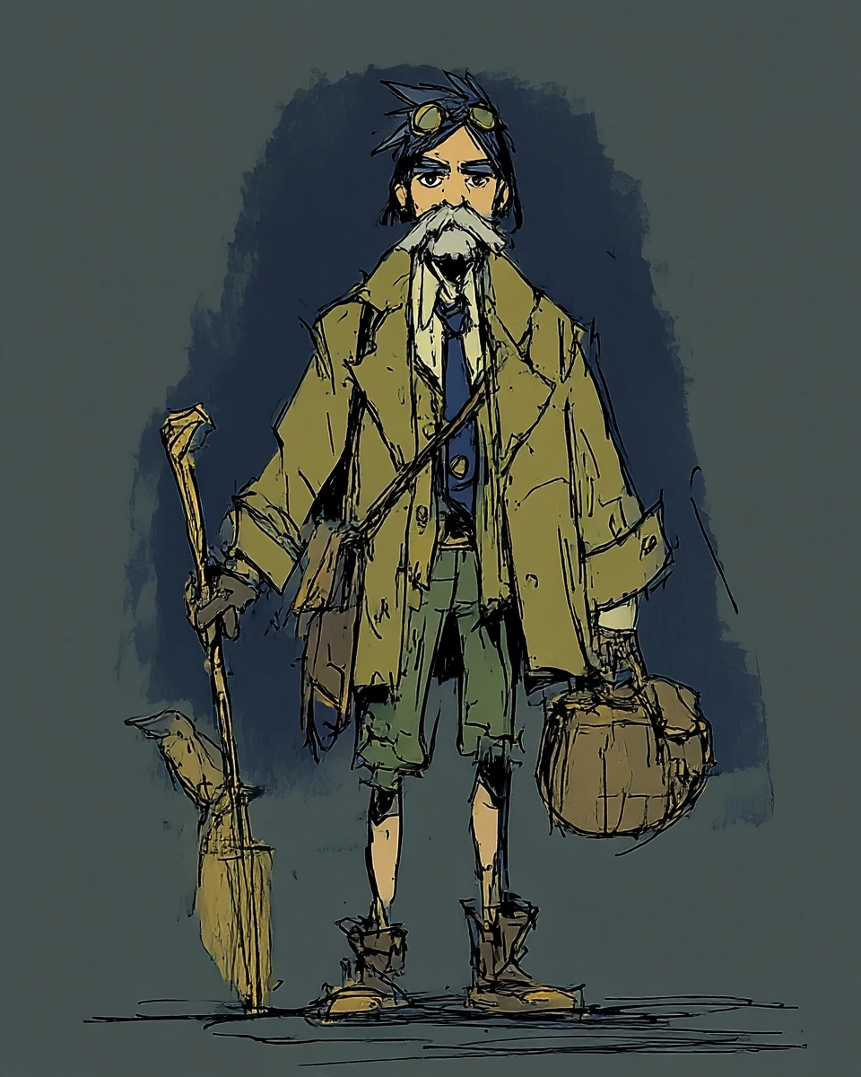 Midjourney SREF 3596 Steampunk Wanderers — sample image 3