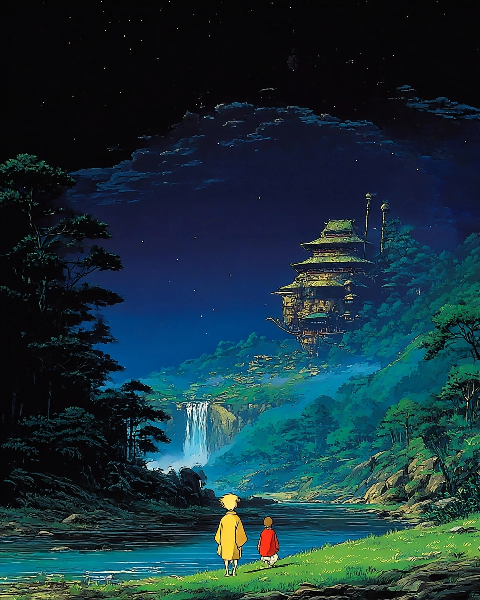 Midjourney SREF 3612 Enchanted Wanderer's Journey — Anime Ethereal