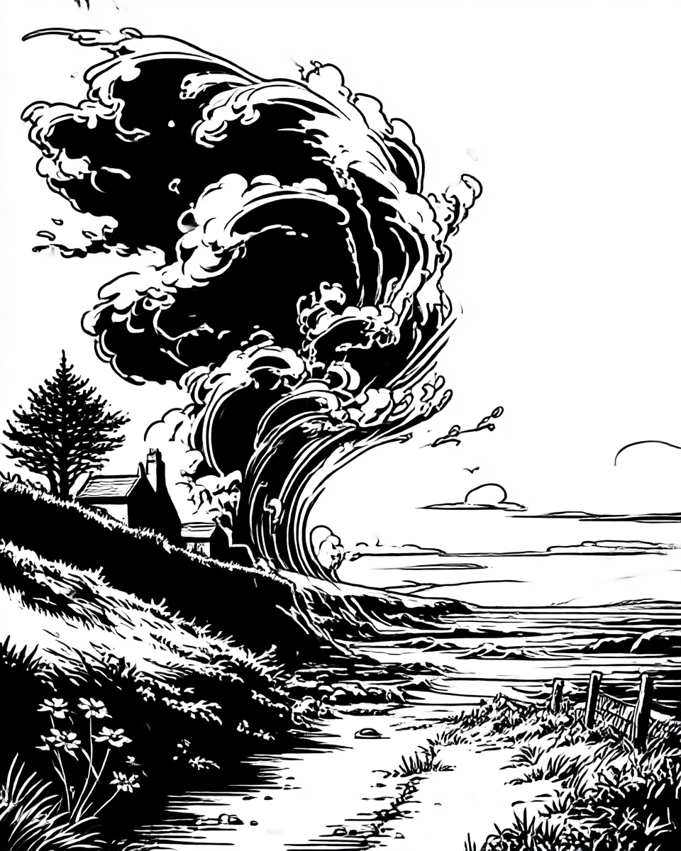 Midjourney SREF 3655 Tempest's Fury — Ink & Manga Dramatic