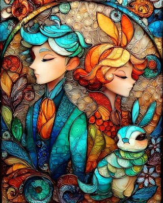 Midjourney SREF 367 Stained Glass Reverie — sample image 4
