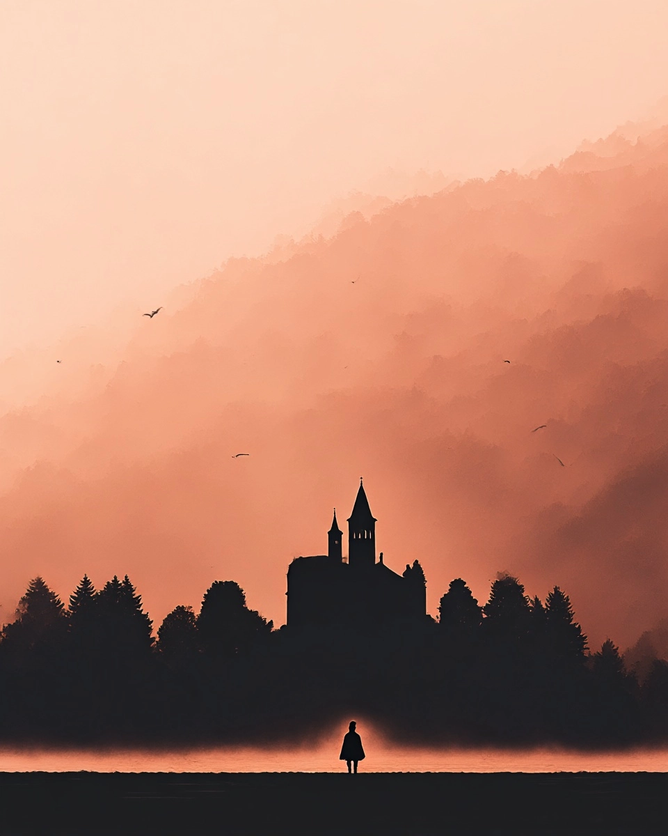 Midjourney SREF 3672 Solitary Wanderer — Digital Illustration Mysterious