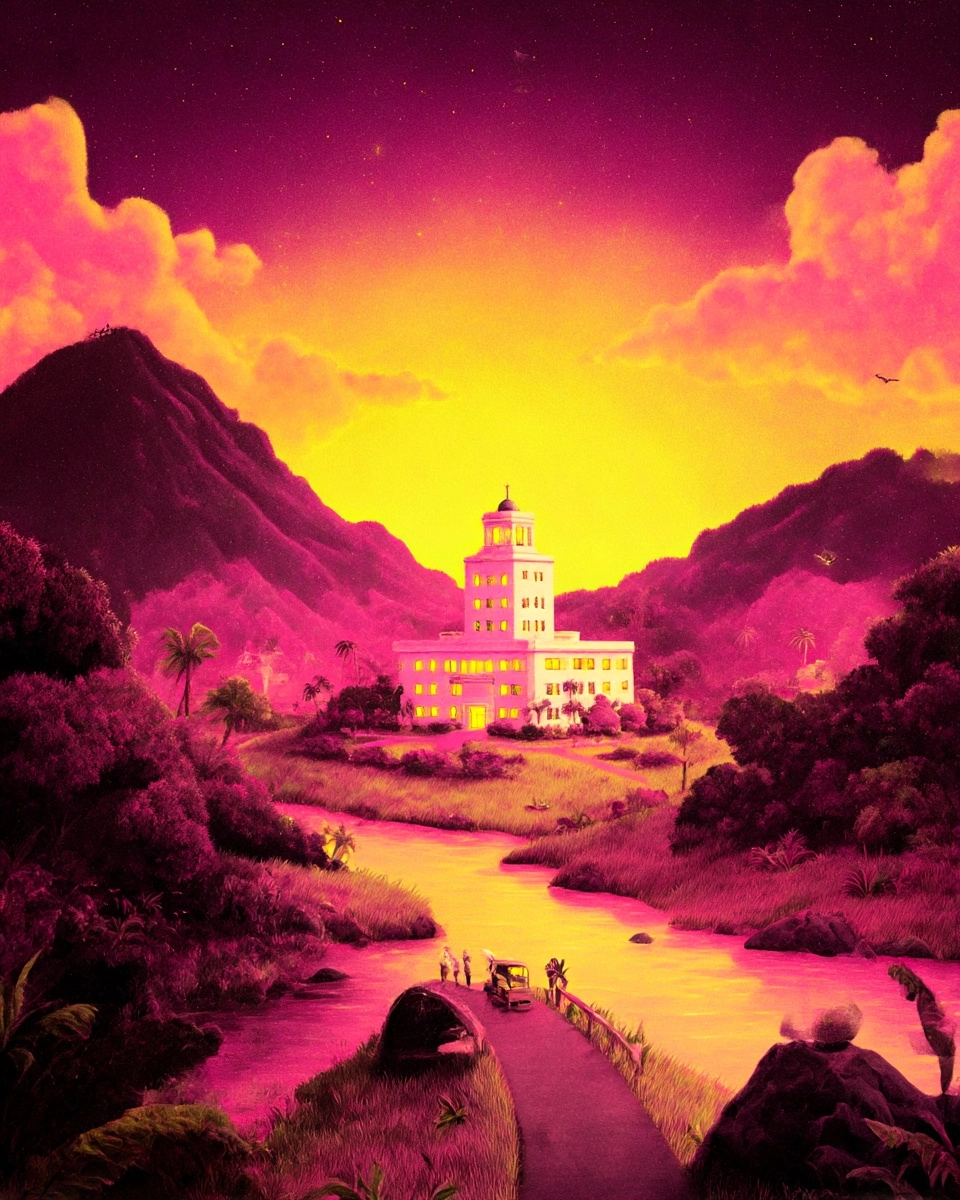 Midjourney SREF 3687 Neon Wilderness — sample image 3