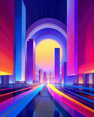 Midjourney SREF 371 Neon Sanctum — sample image 3