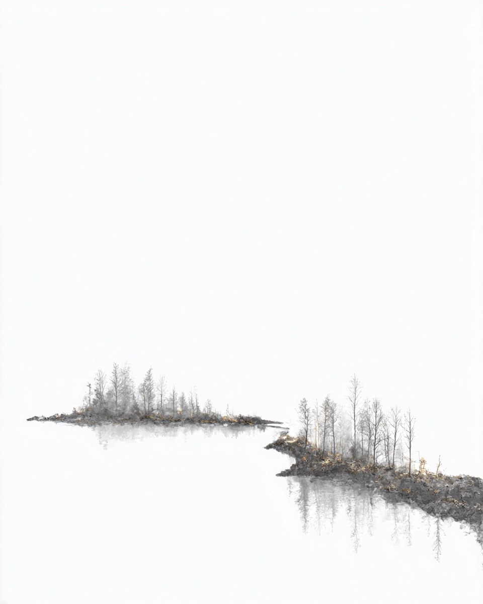 Midjourney SREF 3713 Solitary Wanderer — Minimalist Melancholic