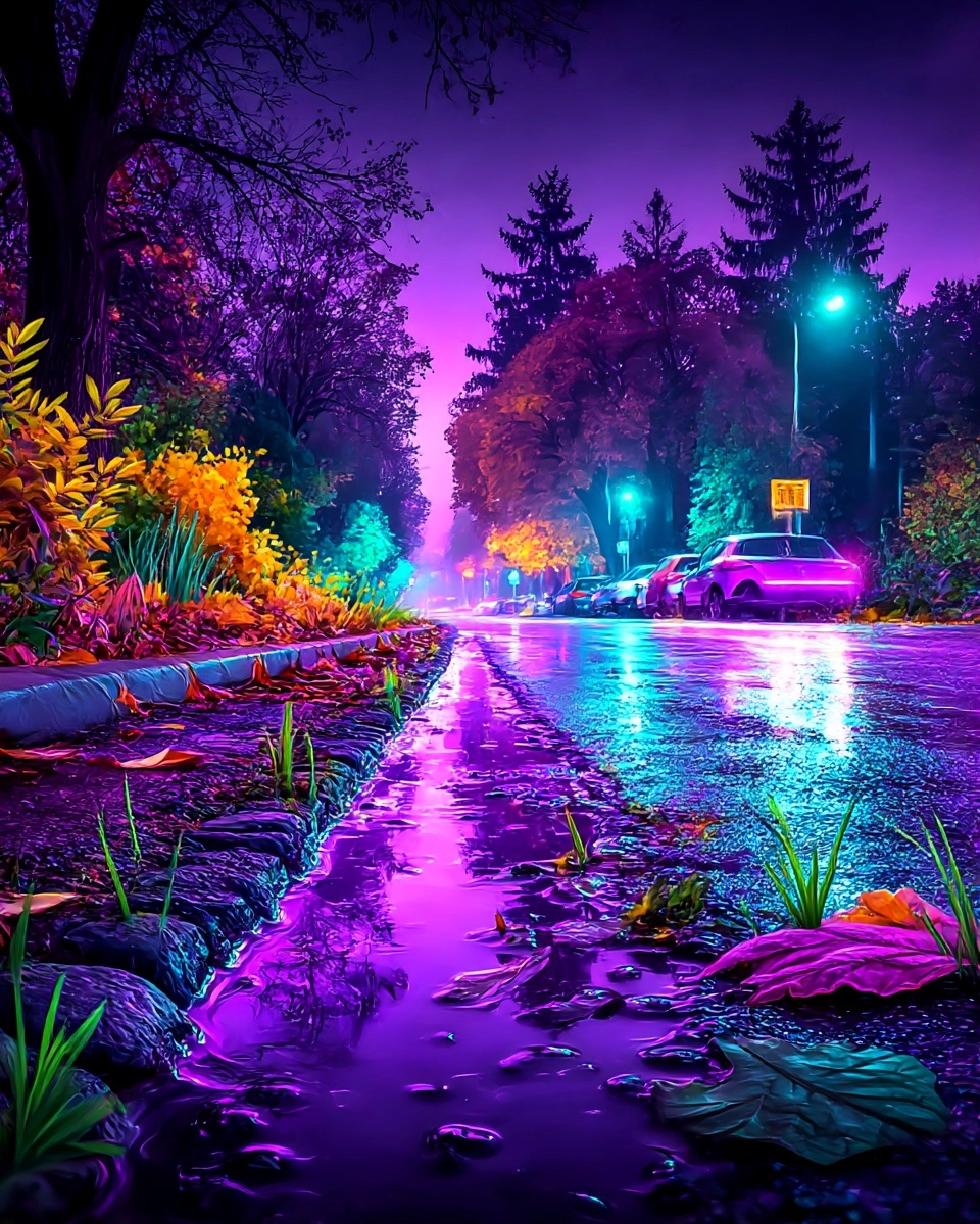 SREF 3718 Neon Dreams