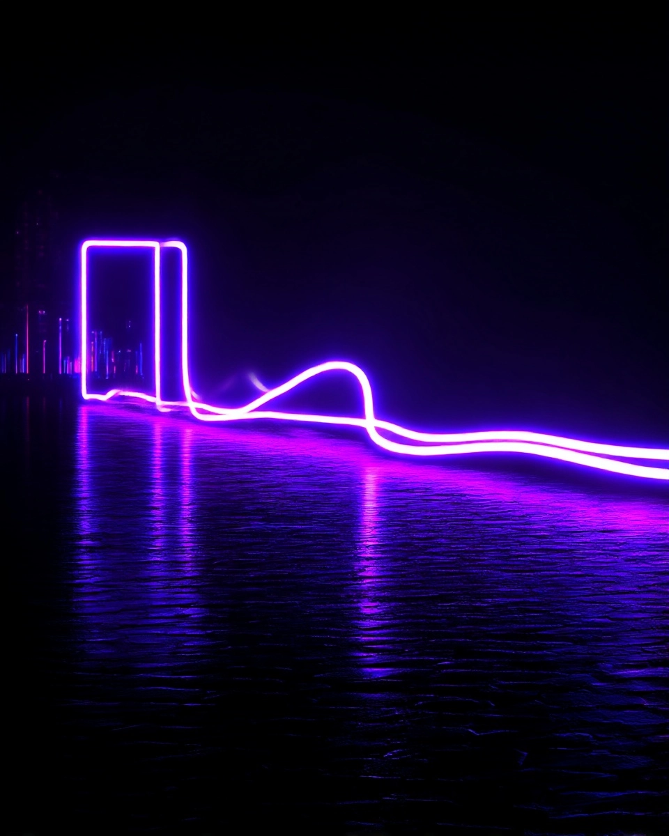 Midjourney SREF 3728 Neon Solitude — sample image 2